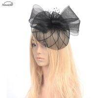 ผู้หญิง Fascinator หมวก4สีลูกไม้ Veil ค็อกเทล Handmade คลิปผมสุภาพสตรี Church Headwear อุปกรณ์เสริมงานแต่งงาน Hairpins