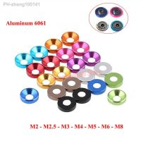 M2 M2.5 M3 M4 M5 M6 M8 Aluminum Alloy Flat Washer Aluminum Colorful Countersunk Head Bolt Washers Gasket Anodized 11 Colors