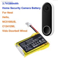 Cameron Sino 280mAh Home Security Camera Battery 1ICP7/17/26 for Nest Hello NC5100US C1241290 Vido Doorbell Wired new brend Clearlovey