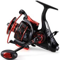 ZZOOI Sougayilang Carp Fishing Reel 12+1 BB Aluminum Alloy Anti-collision Fishing Reel Max Drag 15KG with Spare Spool Fishing Reel