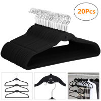 20Pcs Non-Slip Velvet Hangers Suit Hangers Ultra Thin Space Saving 360 Degree Swivel Hook Strong and Durable Clothes Hangers