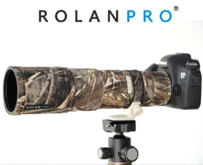 ROLANPRO เสื้อที่บังฝนกันน้ำลายพรางสำหรับกล้อง Canon EF 400มม. F/ 5.6 L USM ปลอกหุ้มเลนส์ S กระเป๋า DSLR