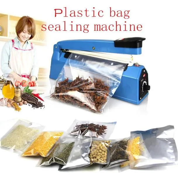 Impulse Heat Sealer Plastic Bag Film Sealing Machine 200mm 250mm ON