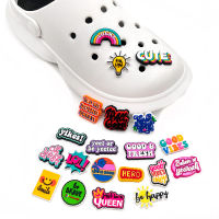 Jibbitz ตลกสำหรับ Croc PVC ตกแต่งด้วยหัวเข็มขัดพอดีกับรองเท้าแตะและรองเท้าแตะ Aksesoris Sepatu น่ารัก