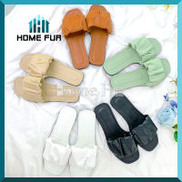 Home Fur รองเท้าแตะผู้หญิง รองเท้าเเตะเเฟชั่น พื้นนิ่มอย่างดี พร้อมส่ง