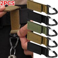 2pcs Nylon Webbing Carabiner Military Supplies Gloves Hook Outdoor Tactical Glove Climbing Rope Anti-lost Camping Hanging Buckle Adhesives Tape