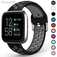 Silicone Watch Band Compatible with Fitbit Versa 2 /Fitbit Versa/Versa Lite Men/ Women Breathable Sport Replacement Watch strap