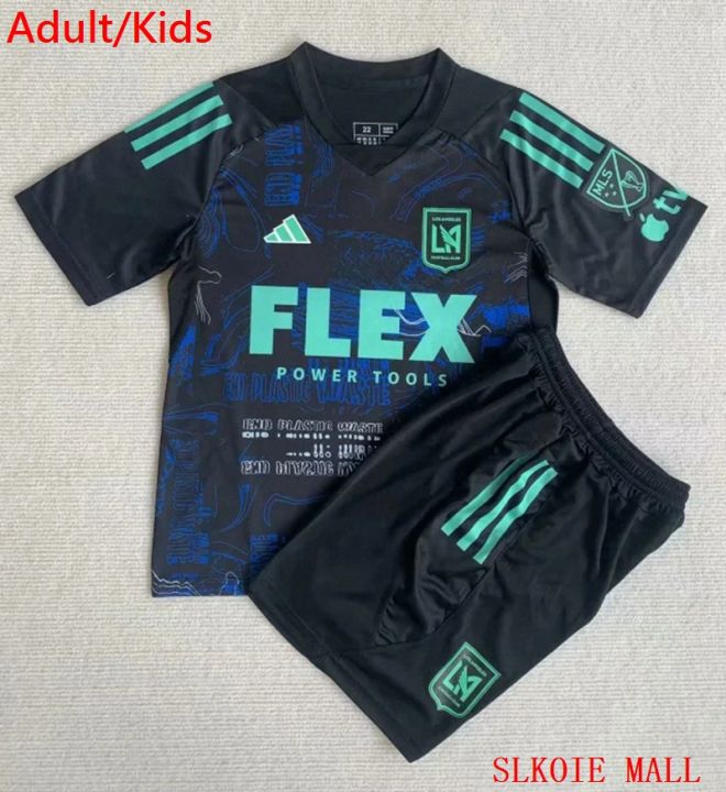 los-angeles-fc-เสื้อเจอร์ซีย์สีดำ23-24เสื้อเสื้อแข่งฟุตบอลคุณภาพไทยชุดกางเกงขาสั้น