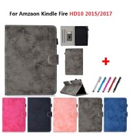 For HD 10 For Amazon Kindle Fire HD10 2017 2015 Cover Grey Black E-Book Protective Shell For Kindle Fire HD 10 2017 Case 10.1"Cases Covers