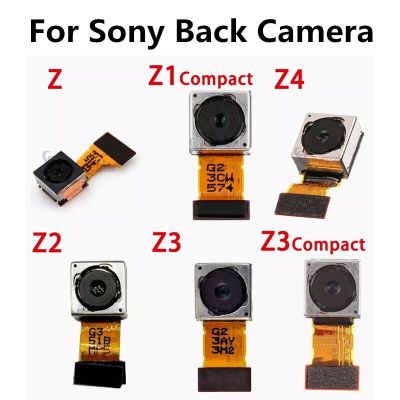 กล้องด้านหลังกล้องหลักกล้องหลักโมดูลกล้องขนาดใหญ่สายดิ้นสําหรับ Sony Xperia Z1 Z2 Z3 Z4 M5 Z5 มินิขนาดกะทัดรัด D5803 C6903 L39h