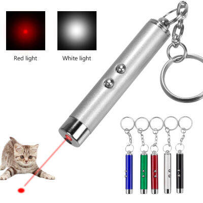 5Pcs 4MW Red Pointer ปากกาไฟฉายสีขาว Light Cat Dogs Chase Play ของเล่น Prensentation Guide เครื่องมือสำหรับ Teach Office ไม่มีแบตเตอรี่