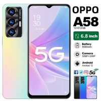 [COD] ราคาถูก OPPQ A58 2023 ใหม่ล่าสุด Android ราคาถูกของแท้ HP 5G 6.8 นิ้ว 12GB + 512GB เกมราคาถูก HP