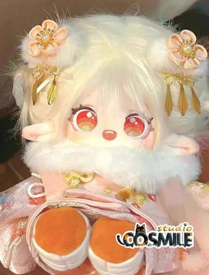 Cosmile Genshin Impact Klee Hair Red Rabbit Pajamas Costume Stuffed Plushie 20Cm Plush Doll Clothes Dress Up Sa OM