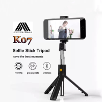 [Selfie Stick Tripod] ไม้เซลฟี่ ไม้กันสั่น ขาตั้งโทรศัพท์ ขาตั้งอเนกประสงค์ หมุนได้ 360º พร้อมรีโมทบลูทูธ รองรับ iOS และ Android รุ่น K07 BY BOSSSTORE