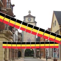 superonezxz Belgium bunting flags 20pcs/set 14x21cm Pennant Belgium Belgique BE String Banner Buntings Festival Party Holiday