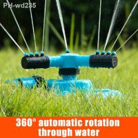 Garden Irrigation Sprinklers 360 Degree Rotating Water Sprayer 3 Arms Nozzles Garden Irrigation Tools Watering Grass Lawn