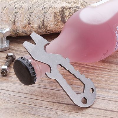 ：“{—— EDC Multi-Ftion Waist Clip Outdoor Camping Multi Tool Cutting Rope  Opener Screwdriver Crowbar Tactical Outdoor Tool