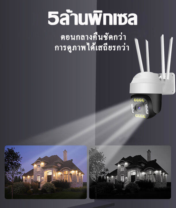 กล้องวงจรปิดใส่ซิมเน็ต4g-เชื่อมต่อกล้อง-ดูออนไลน์ผ่านมือถือ-ptz-มีระบบ-led-irมองเห็นภาพชัดกลางวันกลางคืน-ฟรีอะแดปเตอร์