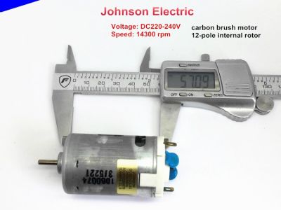 【Worth-Buy】 มอเตอร์แปรงถ่าน Johnson มอเตอร์โรเตอร์ภายใน12ขั้วความเร็วสูง Dc220v 14300รอบต่อนาที