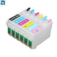 T0821 82N Refillable ink Cartridges for epson R270 R290 R295 R390 RX590 RX610 RX615 RX690 T59 TX650 TX659 TX700 printer ARC Chip