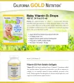California Gold Nutrition®, BABY VITAMIN D3 DROPS, 400 IU, .34 fl oz (10 ml) (100% AUTHENTIC AND IMPORTED FROM USA). 