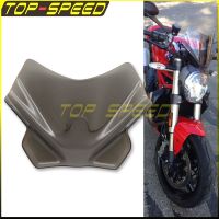 Smoke Windshield Windscreen Airflow Deflector Motorcycle For Ducati Monster 1200/S 2014-2019 797 2017-2019 821 2014-2020