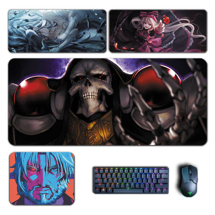 Anime Overlord Large Mouse Pad Momonga Albedo Shalltear Mousepad Keyboard Computer Laptop Gamer