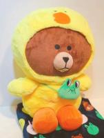 ตุ๊กตาผ้าห่ม บราวน์แต่งชุด  Sally Cony Brown