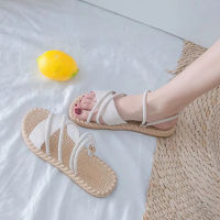 【CW】New 2023 Summer Shoes Woman Sandals Flat Sandalias Mujer Thin Strips Gladiator Beach Sandals Ladies Flip Flops Slides