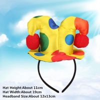 Clown Costume Set Wig Hat Nose Bow Tie Accessories For Kids Adult Halloween Party Circus Carnivals Cosplay Props