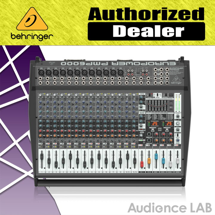 Behringer PMP6000 1600Watt 20Channel Powered Mixer with Dual MultiFX