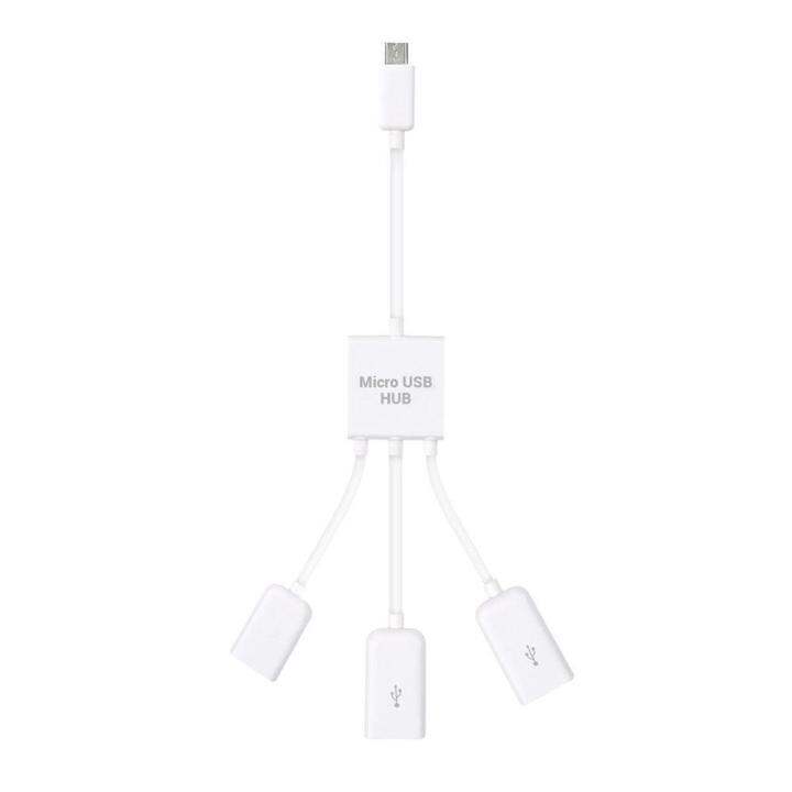 micro-usb-otg-hubอะแดปเตอร์สำหรับสมาร์ทโฟน-แท็บเล็ตไมโครusb-usb-splitterสำหรับapple-samsung-lenovo