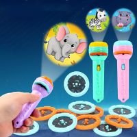 【CW】 Baby Sleeping Story Book Flashlight Projector Torch Lamp Toy Early Education Toy for Kid Holiday Birthday Xmas Gift Light Up Toy