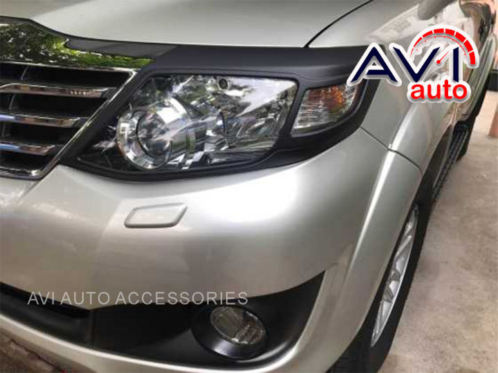 ครอบไฟหน้า-ครอบไฟท้าย-toyota-fortuner-2011-2014-สีดำด้าน