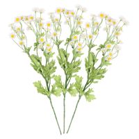 【DT】 hot  3 Pcs Chamomile Emulation Adorn Wedding Table Decorations Simulation Flower Vivid Artificial Flowers Outdoor Household Fake