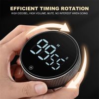 Magnetic Kitchen Timer Self Regulated Rotary Timer Magnetic Suction Led Mute Timer Kitchen Countdown Beauty Movement Reminder