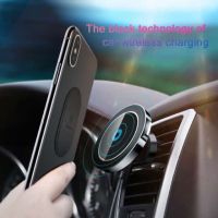 แท่นชาร์จในรถไร้สาย Baseus big ears Qi Wireless Charger Magnetic CarMount Holder