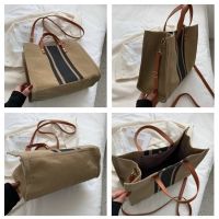 Sackcloth bag กระเป๋าผ้ากระสอบแฟชั่นสายสะพายข้างแบบคู่ แบบถือ หิ้วสะพายสะดวกต่อการใช้งาน