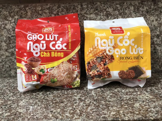 Thanh gạo lứt ngũ cốc gói 10 thanh chà bông , ngũ cốc rong biển - ảnh sản phẩm 6