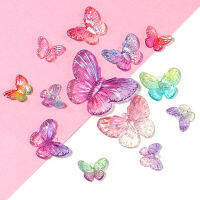 Jewelry Making DIY Accessories DIY Material Colorful Butterfly Acrylic Gradational Color Butterfly Decorations