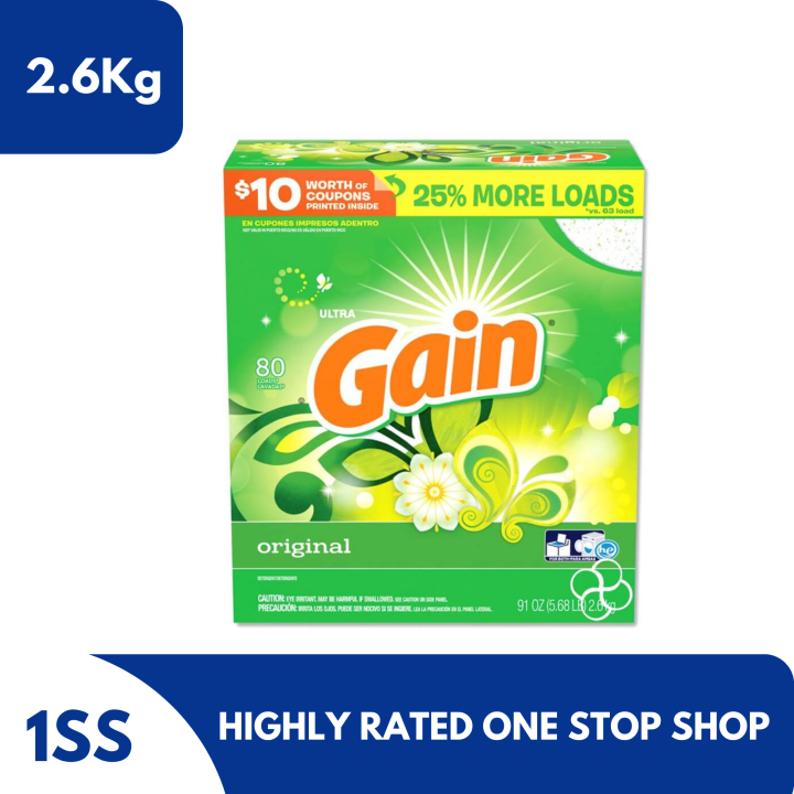 Gain Ultra Original Powder Laundry Detergent, 2.6Kg Lazada PH