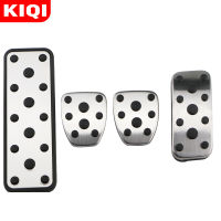 2021KIQI Stainless Steel Car Gas Brake Pedal Pad Cover Restfoot Pedals for Subaru Forester 2006 - 2018 Auto Protector Covers