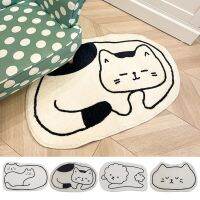 【SALES】 Cute Rug INS Absorbent Bedroom Carpet Non-slip Area Rugs Living Room Floor Mat Soft Plush Doormat for Bedroom Entrance Foot Pad