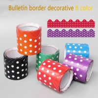 5M/Roll Bulletin Border Trim Chalkboard Border Paper School Classroom Decor Trim Whiteboard Decals Wallpaper 8 Color