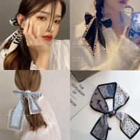 2023 New Long Hair Bows Scarf Headscarf Multifunctional Scarf Bow Tie Hair Hair Accessories for Women Bandana Foe Elastic Hair Accessories