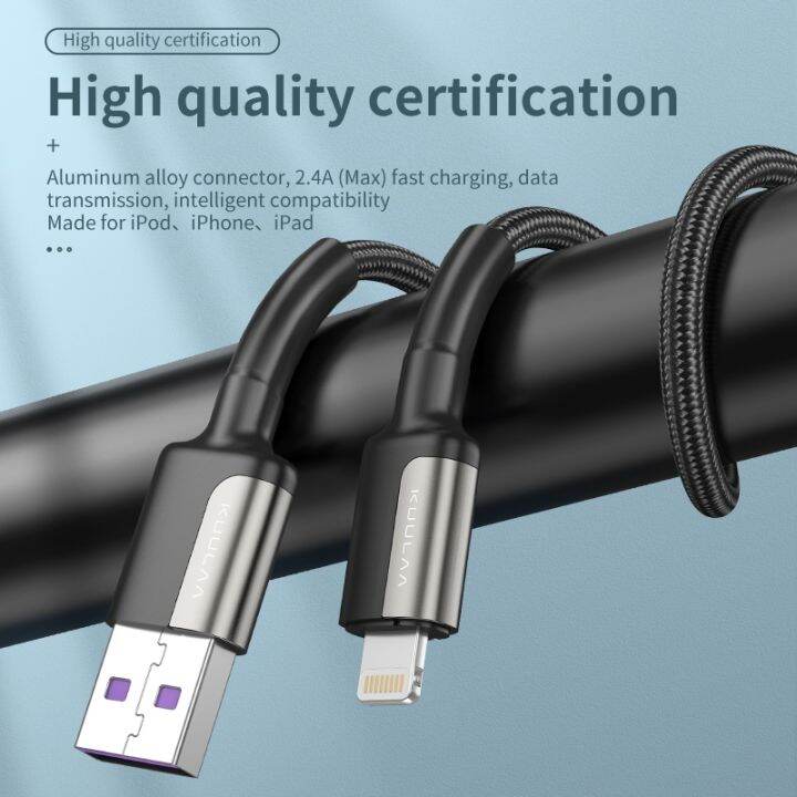 kuulaa-ระบบชาร์จเร็ว-2-4a-สายเคเบิลสำหรับฟ้าผ่า-usb-iphone-14-13-12-11-pro-max-xs-x-8-7-plus-สายชาร์จข้อมูล