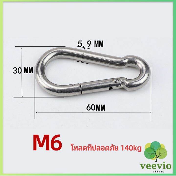 veevio-คาราไบเนอร์-ตะขอแขวน-ตะขอคล้องสายสลิง-carabiner