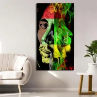 bob marley leaning on guitar poster