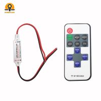 ❒✜ SUMBULBS 11 Keys RF Wireless Mini Controller for LED Strip Light Modulator Dimming DC 5V To 24V Remote Control Switch