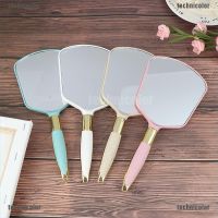 【BEIBEI】 TCMY Plastic Vintage Hand Mirrors Makeup Vanity Mirror Rectangle Hold Cosmetic Mirror joie